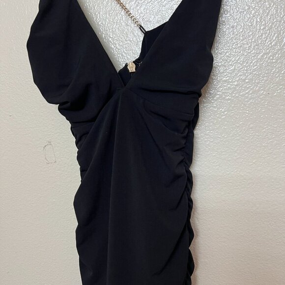 Nookie Tia Mini Bodycon Cutout Dress Small in Black One Shoulder - Picture 7 of 9